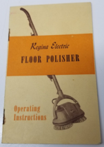 Regina Electric Floor Polisher Operating Instructions Booklet 1946 Rahway - £15.11 GBP