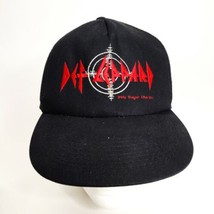 Def Leppard Pyromania Snapback Hat Cap Vintage Black One Size KC - £23.31 GBP