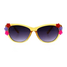 Girl&#39;s Sunglasses Kids Fashion Flowers Floral Design Cute Sunnies UV 400 - £15.57 GBP