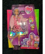 2021 Barbie Extra #6 Purple Hair Teddy Bear Jacket and Shorts Brand New ... - £22.77 GBP