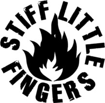 x6 Circular 60mm vinyl stickers punk inflammable stiff little fingers laptop - £4.34 GBP