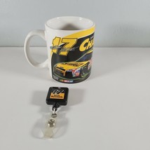 Nascar Matt Kenseth Coffee Mug and Retractor Winston Cup Champion 2003 Rare - $10.72