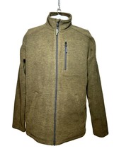 Drake Clothing Company Fleece Zip Jacket Men&quot;s S Small Brown Outdoor Casual - £24.07 GBP