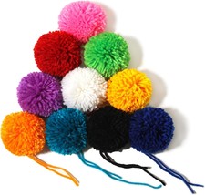 20 Pcs Large Yarn Pom Poms 2 Inch Made to Order Acrylic Yarn Balls for H... - £19.82 GBP