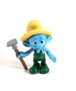 JAKKS PACIFIC 2011 THE SMURFS FARMER SMURF GRAB &#39;EMS With Hoe - $6.78 CAD