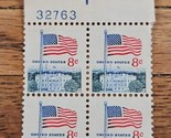 US Stamp Flag Over White House 8c Block of 4 - £0.93 GBP
