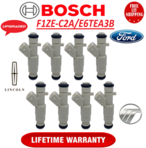 NEW UPGRADED OEM Bosch x8 4hole IVgen 19lb Fuel Injectors for 90-95 Ford Lincoln - £236.68 GBP