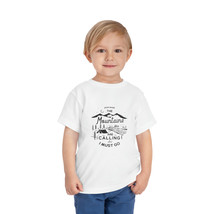 Toddler&#39;s Adventure Tee - &quot;The Mountains Are Calling&quot; Nature Graphic - £15.58 GBP