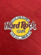 Hard Rock Cafe Magnet VTG 3&quot; Refrigerator Save The Planet Love All Serve... - £15.81 GBP