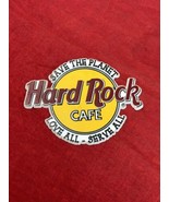 Hard Rock Cafe Magnet VTG 3&quot; Refrigerator Save The Planet Love All Serve... - £15.56 GBP