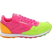Reebok Junior Classic Leather Dessert Pack Shoe BS7244 Green/Pink/Orange... - $777.88 MXN