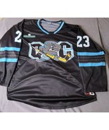 QUAD CITY STORM #23 Destroyer Rocks SPHL Pro Hockey Jersey Adult Size XL  - $64.96