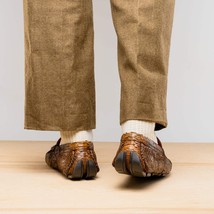 Marco Di Milano Snake Original Skin Driver Shoes Pia Cognac image 13