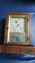 ANTIQUE 1850s WATERBURY KEY CLOCK BRASS REGULATORS GLASS DOOR WORKING 8 ... - £297.86 GBP