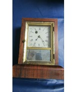 ANTIQUE 1850s WATERBURY KEY CLOCK BRASS REGULATORS GLASS DOOR WORKING 8 ... - £302.19 GBP