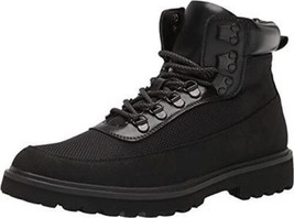 Kenneth Cole REACTION Men&#39;s Klay Lug Combat Boot - Black - Size10 M - £26.70 GBP