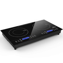 Lcd 1800W Portable Induction Cooktop 2 Burner, Built-In Countertop Burne... - £282.90 GBP
