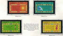 ZAYIX - 1987 Marshall Islands #160-163  MNH -Christmas - Religion - Bible Verses - £1.19 GBP