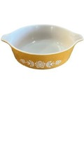 Vintage Pyrex Butterfly Gold 1 pint Baking Casserole Dish 471 Floral Round - £10.35 GBP