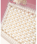 Pearl Handbags Women White Pearl Handmade Bags Beaded Tote Evening Bag C... - £44.51 GBP