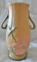 Antique Weller Double Handled Pale Pink Matte Magnolia Vase  - £46.39 GBP