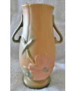 Antique Weller Double Handled Pale Pink Matte Magnolia Vase  - £46.46 GBP