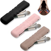 Travel Makeup Brush Holder  Makeup Brush Case Bag Portable Cosmetic Waterproof O - £46.73 GBP