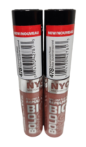 2x NYC Big Bold Plumping Lip Gloss #478 Supersized Rose New Sealed NOS - $15.84