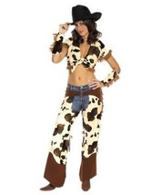 Sexy Cowgirl Chaps &amp; Top Costume - £64.13 GBP+