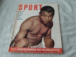Sugar Ray Robinson On Cover June 1951 No Label Sport Magazine Vg - £32.04 GBP