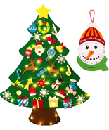 3Ft DIY Felt Christmas Tree Set + Snowman Advent Calendar - Xmas Decorat... - $466.07 MXN