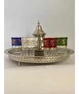 Moroccan Handmade Tea Set, Traditional Moroccan Tea Set, Authentic Tea S... - £161.83 GBP