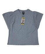 GAP Women&#39;s Eyelet Flutter Short Sleeve Scoop Neck Shirt (English Manor,... - $171.35 MXN