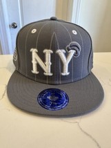 NY Black Yankees NLB Black Pin Fitted Cap Size 7 1/2 - £19.78 GBP