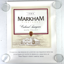 Markham Vineyards 1985 Cabernet Sauvignon Print Napa Valley Winery Poster - £188.88 GBP