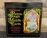 J. R. R. Tolkien Poems and Songs Of Middle Earth Caedmon 1967 LP Read by... - $48.37