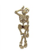 LO2409 - Gold White Metal Brooches with Top Grade Crystal  in Multi Color - $64.17 CAD