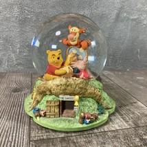 Disney Winnie the Pooh Mr. Sanders Tree House Musical Snow Globe Tigger Piglet - $42.74