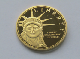 American Mint Statue of Liberty Enlightening the World 24K Gold Layered ... - £19.71 GBP