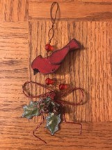 Handmade Cardinal Christmas Ornament - £31.73 GBP