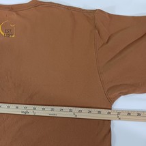 Carhartt K214 BRN Men's Brown Long Sleeve Graphic T-Shirt Hard At Work Size XL image 8