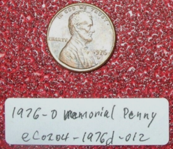 1976 D Memorial Penny Filled &#39;D&#39; &amp; Faint Lettering Errors; Rare Old Coin Money - £26.98 GBP