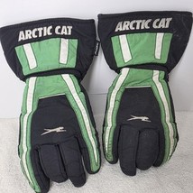 Vintage Snowmobile Gloves Arctic Cat Men’s Size M Green Black White Thin... - $39.59