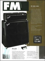 Fender FM Series 100H 412SL guitar amp ad 8 x 11 amplifier advertisement... - £3.31 GBP