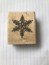 Stampin Up Intricate Lace Snowflake Rubber Stamps Retired 1999 - $10.84