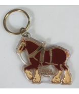 Vintage Clydesdale Horse Bush Gardens Tampa Florida Plastic Keychain - $178.22 MXN