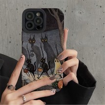 Dark Funny Monster Cat Creative Phone Case For iPhone 14 13 11 12 Pro Max 6 S 7  - £7.67 GBP