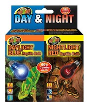 Zoo Med Day and Night Reptile Bulb Combo Pack - 60 watt - 2 count - £15.21 GBP