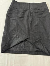 Calvin Klein Women's Gray Rear Zip & Slit Pull-On Skirt Size 10 Waist 32" image 11