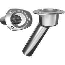 Mate Series Stainless Steel 30° Rod &amp; Cup Holder - Open - Oval Top - £87.68 GBP